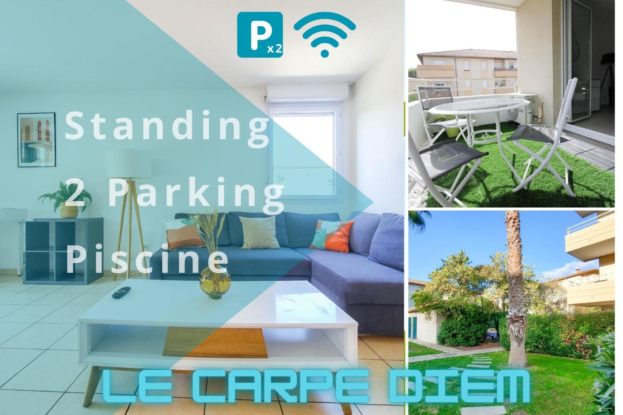 *Le Carpe Diem, Appartement 2 Chambres, Piscine, 2 Parking, Clim* Montpellier Extérieur photo
